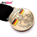 Personalised Paint Antique Bronze Germany Sport Day Medal